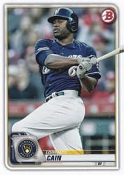 2020 Bowman Base Set Lorenzo Cain #28 card
