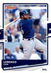 2020 Donruss Base Set Lorenzo Cain #80 card