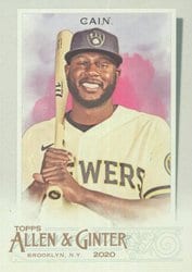 2020 Topps Allen & Ginter Base Set Lorenzo Cain #160 card