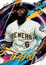 2020 Topps Fire Base Set Lorenzo Cain #1 card