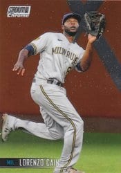 2021 Stadium Club Chrome Base Set Lorenzo Cain #261 card