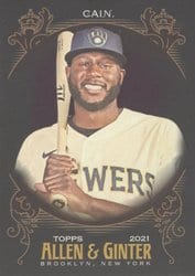 2021 Topps Allen & Ginter X Base Set Lorenzo Cain #211 card