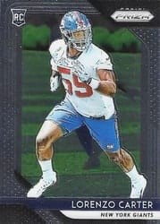 2018 Panini Prizm Base Set Lorenzo Carter #262 card