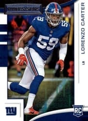 2018 Panini Rookies & Stars Base Set Lorenzo Carter #162 card