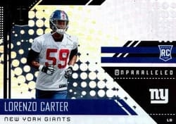 2018 Panini Unparalleled Base Set Lorenzo Carter #232 card