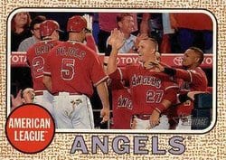 2017 Topps Heritage Base Set Los Angeles Angels #266 card