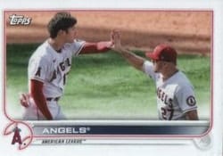 2022 Topps Mini Base Set Los Angeles Angels #159 card