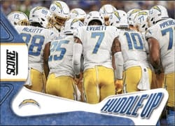 2023 Score Huddle Up Los Angeles Chargers #7 card