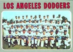 1970 Topps Base Set Los Angeles Dodgers #411 card
