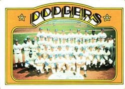 1972 Topps Base Set Los Angeles Dodgers #522 card
