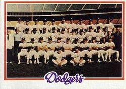 1978 Topps Base Set Los Angeles Dodgers #259 card