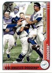 2021 Topps Big League Base Set Los Angeles Dodgers #286 card
