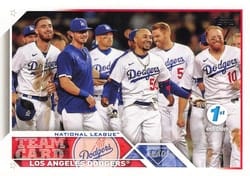2023 Topps 1st Edition Base Set Los Angeles Dodgers #219 card