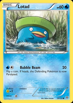 Plasma Storm Lotad #29 card