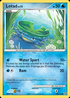 Secret Wonders Lotad #92 card