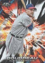 2018 Topps Fire Base Set Lou Boudreau #124 card