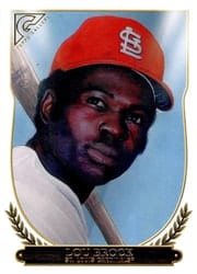 2018 Topps Gallery Hall of Fame Gallery Lou Brock #HOF-9 card