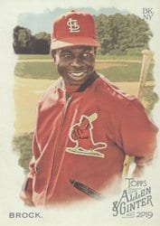 2019 Topps Allen & Ginter Base Set Lou Brock #389 card