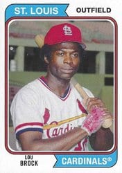 2020 Topps Archives Base Set Lou Brock #173 card