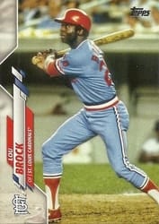 2020 Topps Base Set Lou Brock #461b card