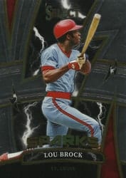 2022 Panini Select Sparks Lou Brock #SP8 card