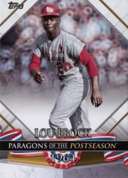 2022 Topps Update Paragons of the Postseason Lou Brock #PP-7 card