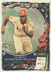 2023 Topps Allen & Ginter Spotless Spans Lou Brock #SS-21 card