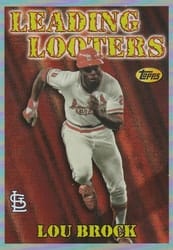 2023 Topps Archives 1997 Season's Best Lou Brock #SB-22 card