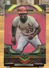 2024 Topps Triple Threads Base Set Lou Brock #50 card