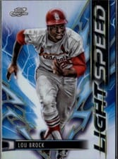 2025 Topps Cosmic Chrome Light Speed Lou Brock #LS-22 card
