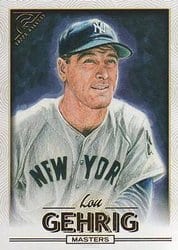 2018 Topps Gallery Base Set Lou Gehrig #178 card