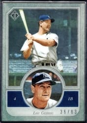 2018 Topps Transcendent Collection Base Lou Gehrig #17 card