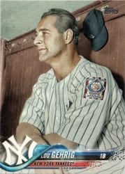 2018 Topps Update Base Set Lou Gehrig #US200b card
