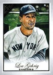 2019 Topps Gallery Base Set Lou Gehrig #164 card
