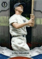 2019 Topps Tribute Base Set Lou Gehrig #5 card