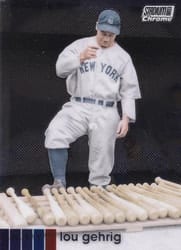 2020 Stadium Club Chrome Base Set Lou Gehrig #35 card
