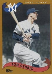 2020 Topps Archives Base Set Lou Gehrig #281 card