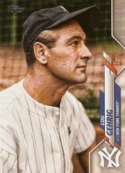 2020 Topps Base Set Lou Gehrig #121b card
