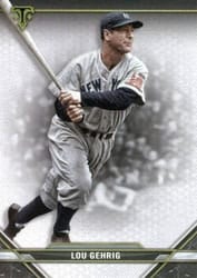 2021 Topps Triple Threads Base Set Lou Gehrig #31 card