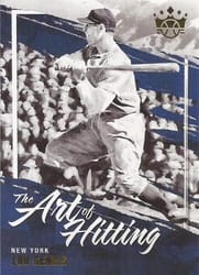 2022 Panini Diamond Kings The Art of Hitting Lou Gehrig #AH-4 card