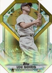 2022 Topps Update Diamond Greats Die-Cuts Lou Gehrig #DGDC-51 card