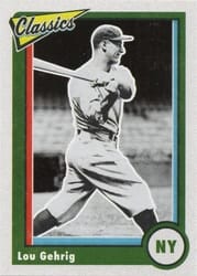 2023 Panini Chronicles Classics Lou Gehrig #11 card