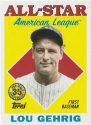 2023 Topps 1988 Topps All-Stars Lou Gehrig #88AS-27 card