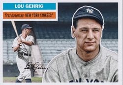 2023 Topps Archives Base Set Lou Gehrig #18 card
