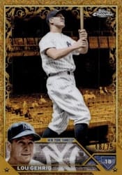 2023 Topps Gilded Collection Base Set Lou Gehrig #121 card