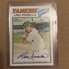 2025 Topps Heritage Real One Autographs Lou Piniella #ROA-LP card
