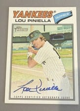 2026 Topps Heritage Real One Autographs Lou Piniella #ROA-LP card
