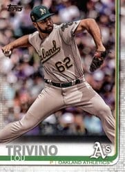 2019 Topps Base Set Lou Trivino #83 card