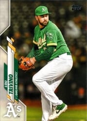 2020 Topps Base Set Lou Trivino #587 card