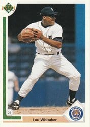 1991 Upper Deck Base Set Lou Whitaker #367 card